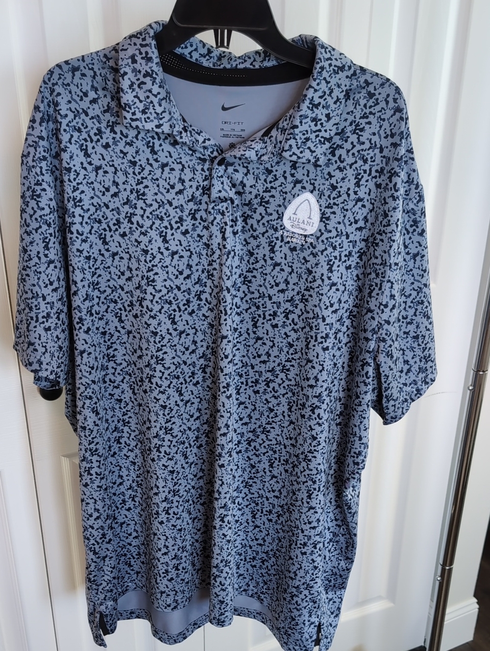 Nike Disney Aulani Blue Heather Speckle Dri-FIT Polo